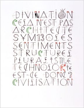 Jacques Villeglé, Divination